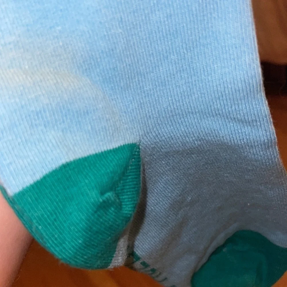 Facebook Employee Unisex Teal and Blue Color block Socks Two Pairs OS NWT